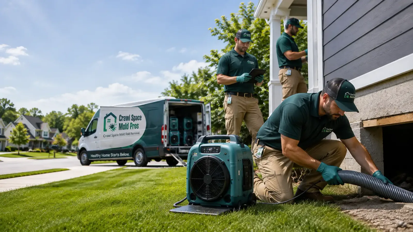 Crawl Space Mold Removal in Driscoll, ND